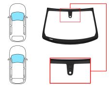PARE-BRISE OPEL INSIGNIA 2017-2020 5 PORTES / BREAK / AVANT / VERT / AVEC BASE MIROIR / AVEC CAPTEUR / JOINTS PRÉMONTÉS