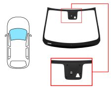 PARE-BRISE OPEL KARL 2015-2019 AVANT / VERT / AVEC BASE MIROIR / AVEC SUPPORT CAMÉRA