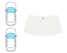 PARE-BRISE PEUGEOT 205 1984-1996 3/5 PORTES / AVANT / VERT / AVEC BASE MIROIR