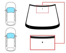 PARE-BRISE PEUGEOT 206+ 2008-2014 3/5 PORTES / BREAK / AVANT / VERT / AVEC BASE MIROIR
