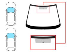 PARE-BRISE PEUGEOT 206+ 2008-2014 3/5 PORTES / BREAK / AVANT / SOLEXTRA / AVEC BASE MIROIR