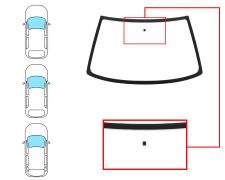 PARE-BRISE PEUGEOT 306 1993-1997 3/4/5 PORTES / BREAK / AVANT / VERT / AVEC BASE MIROIR