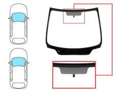 PARE-BRISE PEUGEOT 307 2001-2005 3/5 PORTES / BREAK / AVANT / VERT / AVEC BASE MIROIR / JOINTS PRÉMONTÉS 