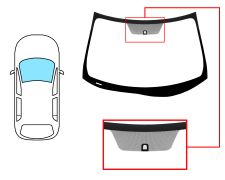 PARE-BRISE CITROEN C4 AIRCROSS 2012-2017 AVANT / VERT / AVEC BASE MIROIR