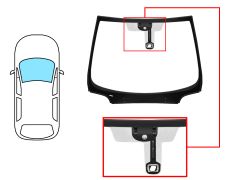 PARE-BRISE PEUGEOT 407 2004-2011 COUPÉ / AVANT / SOLEXTRA / ACOUSTIQUE / AVEC BASE MIROIR / AVEC CAPTEUR / GPS / JOINTS PRÉMONTÉS 