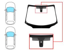 PARE-BRISE PEUGEOT 508 2010-2014 4 PORTES / BREAK / AVANT / VERT / AVEC BASE MIROIR / GPS / JOINTS PRÉMONTÉS 