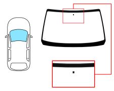 PARE-BRISE PEUGEOT 605 1989-1999 AVANT / VERT