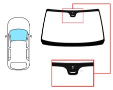 PARE-BRISE PEUGEOT 605 1989-1999 AVANT / VERT / AVEC CAPTEUR