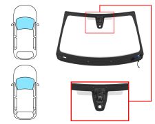 PARE-BRISE PEUGEOT 508 2018-> 5 PORTES / BREAK / AVANT / VERT / ACOUSTIQUE / CHAUFFANT / AVEC BASE MIROIR / AVEC CAPTEUR / AVEC SUPPORT CAMÉRA / JOINTS PRÉMONTÉS 
