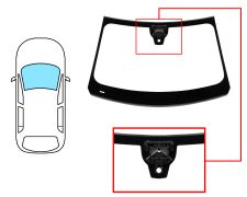 PARE-BRISE PEUGEOT 308 2021-> 5 PORTES / BREAK / AVANT / VERT / ACOUSTIQUE / AVEC BASE MIROIR / AVEC SUPPORT CAMÉRA / AVEC CAPTEUR / JOINTS PRÉMONTÉS 