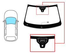 PARE-BRISE PEUGEOT 308 2021-> 5 PORTES / BREAK / AVANT / VERT / ACOUSTIQUE / AVEC BASE MIROIR / AVEC SUPPORT CAMÉRA / AVEC CAPTEUR / CHAUFFANT / JOINTS PRÉMONTÉS 