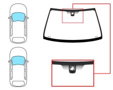 PARE-BRISE RENAULT CLIO CAMPUS 2006-2009 3/5 PORTES / AVANT / SOLEXTRA / AVEC BASE MIROIR / AVEC CAPTEUR