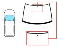 PARE-BRISE RENAULT ESPACE 1990-1996 AVANT / VERT / AVEC BASE MIROIR