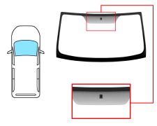 PARE-BRISE NISSAN KUBISTAR 2003-2008 AVANT / SOLEXTRA / AVEC BASE MIROIR