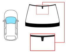 PARE-BRISE RENAULT LAGUNA 1994-1998 5 PORTES / BREAK / AVANT / VERT / AVEC BASE MIROIR