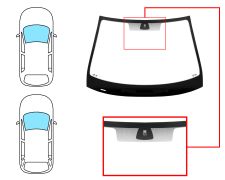 PARE-BRISE RENAULT LAGUNA 2001-2005 5 PORTES / BREAK / AVANT / SOLEXTRA / AVEC BASE MIROIR