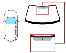 PARE-BRISE RENAULT MEGANE 1996-1999 COUPÉ / CABRIOLET / AVANT / SOLEXTRA / AVEC BASE MIROIR