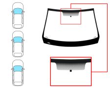 PARE-BRISE RENAULT MEGANE 2002-2006 3/4/5 PORTES / BREAK / AVANT / VERT / AVEC BASE MIROIR