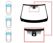 PARE-BRISE RENAULT MEGANE 2002-2006 3/4/5 PORTES / BREAK / AVANT / SOLEXTRA / AVEC BASE MIROIR / AVEC CAPTEUR