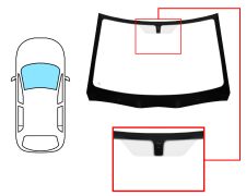 PARE-BRISE RENAULT SAFRANE 1992-1996 AVANT / SOLEXTRA / AVEC BASE MIROIR
