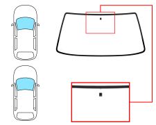 PARE-BRISE RENAULT SUPER 5 1984-1996 3/5 PORTES / AVANT / CLAIR / AVEC BASE MIROIR