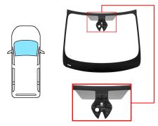 PARE-BRISE RENAULT ESPACE 2014-2019 AVANT / VERT / AVEC BASE MIROIR / AVEC SUPPORT CAMÉRA / AVEC CAPTEUR