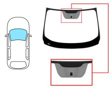 PARE-BRISE RENAULT KADJAR 2015-2018 AVANT / VERT / ACOUSTIQUE / AVEC BASE MIROIR / JOINTS PRÉMONTÉS