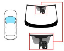 PARE-BRISE RENAULT KADJAR 2015-2018 AVANT / VERT / ACOUSTIQUE / AVEC BASE MIROIR / AVEC CAPTEUR MODIFIÉ / AVEC SUPPORT CAMÉRA / JOINTS PRÉMONTÉS