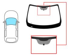 PARE-BRISE RENAULT TWINGO 2014-2019 AVANT / VERT / AVEC BASE MIROIR