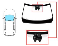 PARE-BRISE RENAULT ARKANA 2020-> AVANT / VERT / ACOUSTIQUE / AVEC BASE MIROIR / AVEC CAPTEUR / AVEC SUPPORT CAMÉRA / JOINTS PRÉMONTÉS