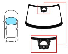 PARE-BRISE RENAULT AUSTRAL 2022-> AVANT / VERT / ACOUSTIQUE / AVEC BASE MIROIR / AVEC CAPTEUR / AVEC SUPPORT CAMÉRA / AFFICHAGE TÊTE HAUTE / JOINTS PRÉMONTÉS