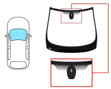 PARE-BRISE RENAULT ZOE 2012-2019 AVANT / VERT / AVEC BASE MIROIR