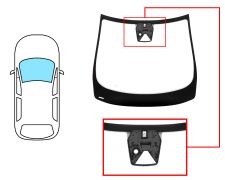 PARE-BRISE RENAULT ZOE 2012-2019 AVANT / VERT / ACOUSTIQUE / AVEC BASE MIROIR / AVEC CAPTEUR / AVEC SUPPORT CAMÉRA