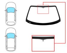 PARE-BRISE ROVER 75 1999-2005 4 PORTES / BREAK / AVANT / VERT / AVEC BASE MIROIR / JOINTS PRÉMONTÉS
