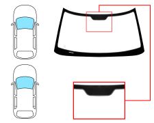 PARE-BRISE SAAB 93 1998-2002 3/5 PORTES / AVANT / VERT / JOINTS PRÉMONTÉS