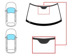 PARE-BRISE SAAB 93 2002-2007 4 PORTES / BREAK / AVANT / VERT / JOINTS PRÉMONTÉS
