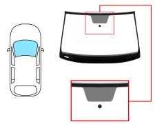 PARE-BRISE SEAT ATECA 2016-2020 AVANT / VERT / ACOUSTIQUE / AVEC BASE MIROIR / JOINTS PRÉMONTÉS