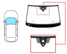 PARE-BRISE SEAT ATECA 2016-2020 AVANT / VERT / ACOUSTIQUE / VERRE CHAUFFANT / AVEC BASE MIROIR / AVEC CAPTEUR / AVEC SUPPORT CAMÉRA / JOINTS PRÉMONTÉS
