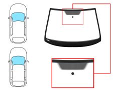 PARE-BRISE SKODA OCTAVIA 2004-2009 5 PORTES / BREAK / AVANT / VERT / AVEC BASE MIROIR / JOINTS PRÉMONTÉS 