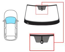 PARE-BRISE SKODA KODIAQ 2016-2021 AVANT / VERT / ACOUSTIQUE / AVEC BASE MIROIR / AVEC CAPTEUR / JOINTS PRÉMONTÉS 