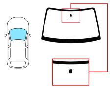 PARE-BRISE SUBARU IMPREZA 2000-2005 4 PORTES / AVANT / VERT / AVEC BASE MIROIR