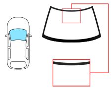 PARE-BRISE SUBARU LEGACY 1989-1994 4 PORTES / BREAK / AVANT / BLEU