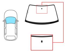PARE-BRISE SUBARU LEGACY 1998-2003 4 PORTES / BREAK / AVANT / VERT / AVEC BASE MIROIR / CHAUFFANT