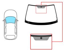 PARE-BRISE SUBARU OUTBACK 2003-2010 AVANT / VERT / CHAUFFANT / AVEC BASE MIROIR
