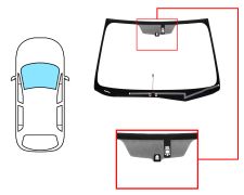 PARE-BRISE SUBARU FORESTER 2013-2016 AVANT / VERT / CHAUFFANT / AVEC BASE MIROIR / AVEC CAPTEUR