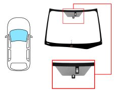 PARE-BRISE SUBARU IMPREZA 2011-2017 AVANT / VERT / CHAUFFANT / AVEC BASE MIROIR / AVEC CAPTEUR PARE-BRISE SUBARU IMPREZA 2011-2017 AVANT / VERT / CHAUFFANT / AVEC BASE MIROIR / AVEC CAPTEUR
