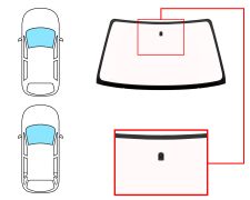 PARE-BRISE SUZUKI GRAND VITARA 2001-2005 3/5 PORTES / AVANT / BRONZE / AVEC BASE MIROIR