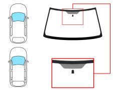 PARE-BRISE SUZUKI GRAND VITARA 2005-2008 3/5 PORTES / AVANT / VERT / AVEC BASE MIROIR 