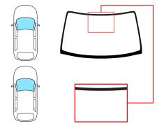 PARE-BRISE SUZUKI IGNIS 2000-2003 3/5 PORTES / AVANT / VERT 
