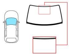 PARE-BRISE SUZUKI IGNIS 2003-2009 AVANT / VERT 